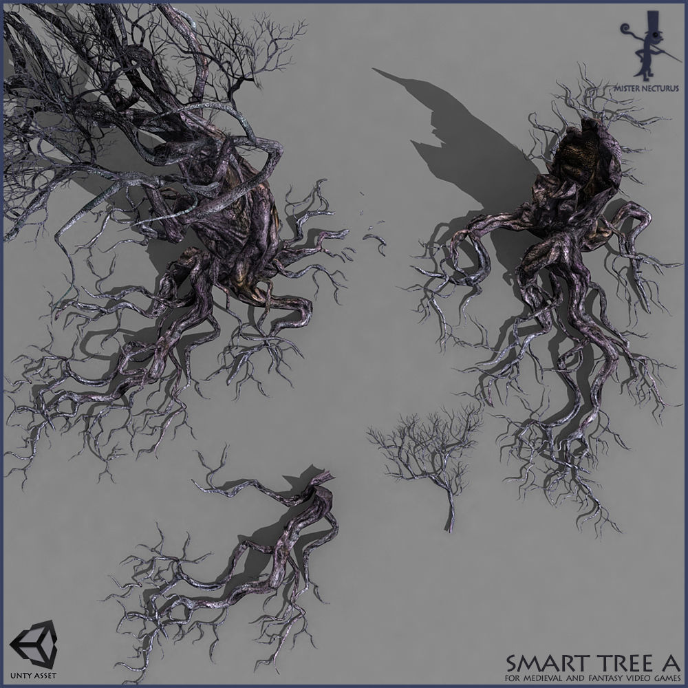 Smart Tree A Low-poly 3D model_7