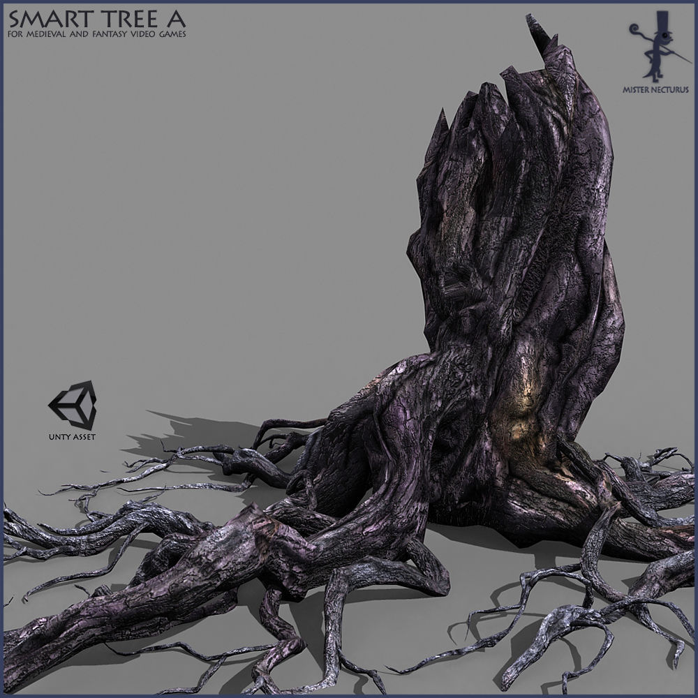 Smart Tree A Low-poly 3D model_3