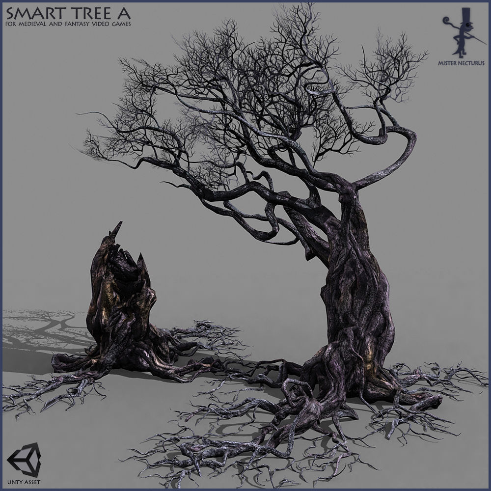 Smart Tree A Low-poly 3D model_2