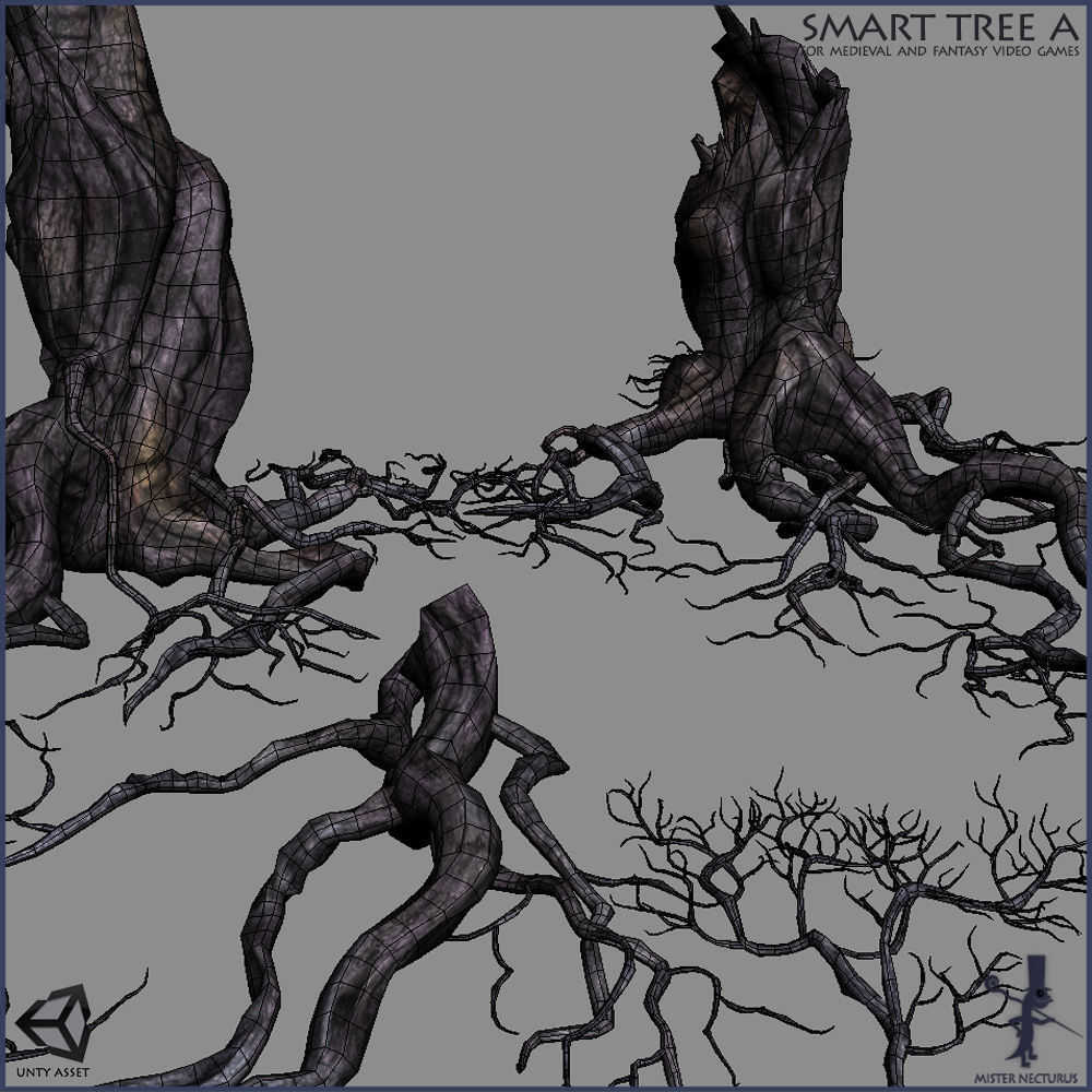 Smart Tree A Low-poly 3D model_6