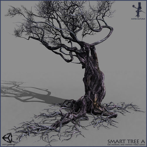Smart Tree A Low-poly 3D model
