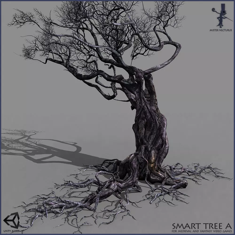 Smart Tree A Low-poly 3D model_0