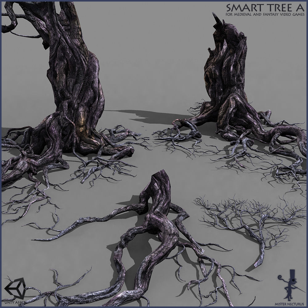 Smart Tree A Low-poly 3D model_5