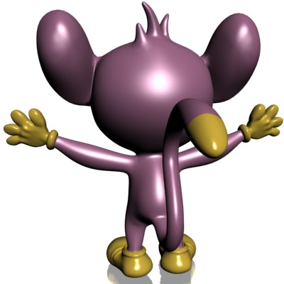 Pokemon like monkey RIGGED Low-poly 3D model_5