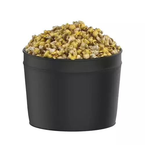Popcorn Tin Low-poly 3D model 5