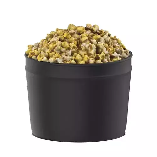 Popcorn Tin Low-poly 3D model 7