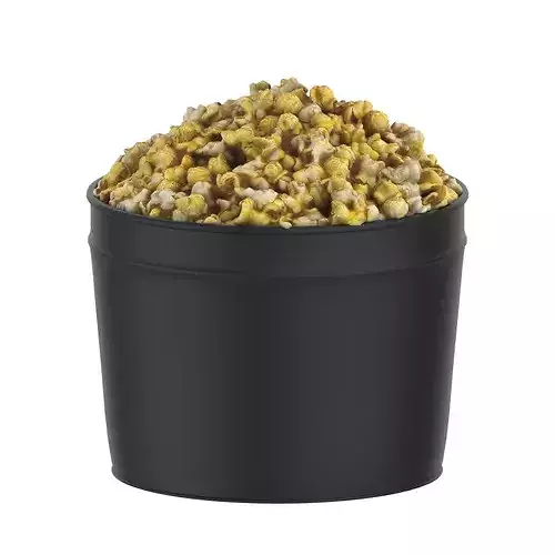 Popcorn Tin Low-poly 3D model 4