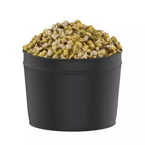 Popcorn Tin Low-poly 3D model