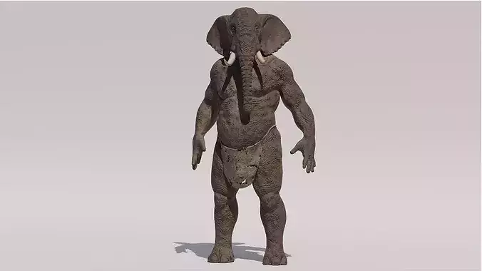 Elephant Man - realistic 8k PBR Character Rigged and Animated