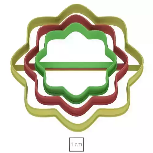 Set Plate 15 cookie cutter for professional