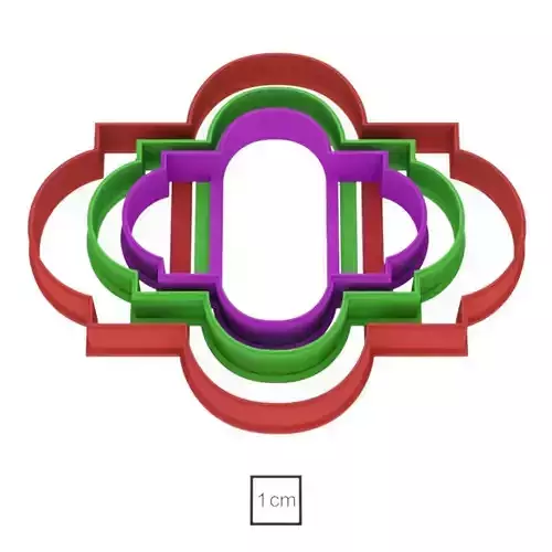 Plate 12 cookie cutter for professional