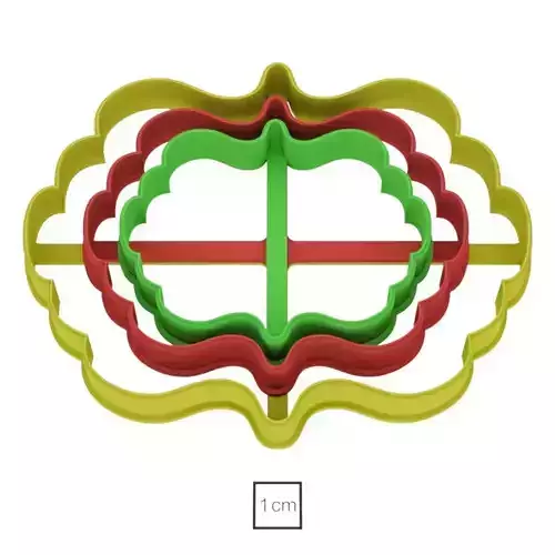 Plate 9 cookie cutter for professional