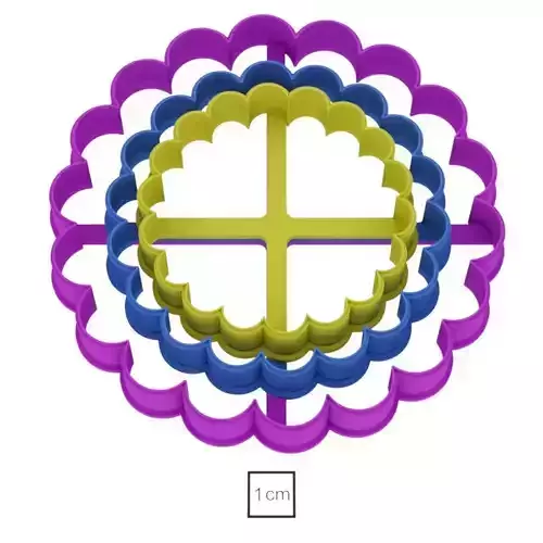 Plate 8 cookie cutter for professional