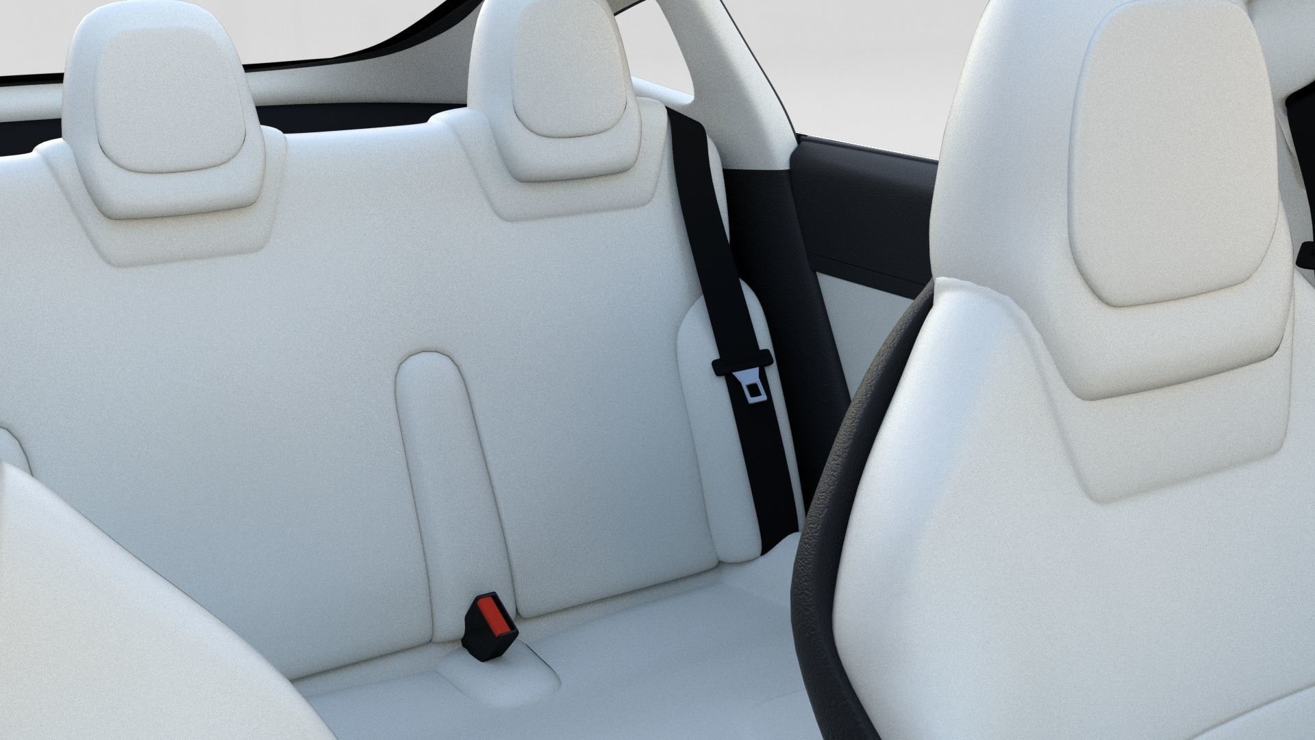 Tesla Model 3 with interior 3D model_16