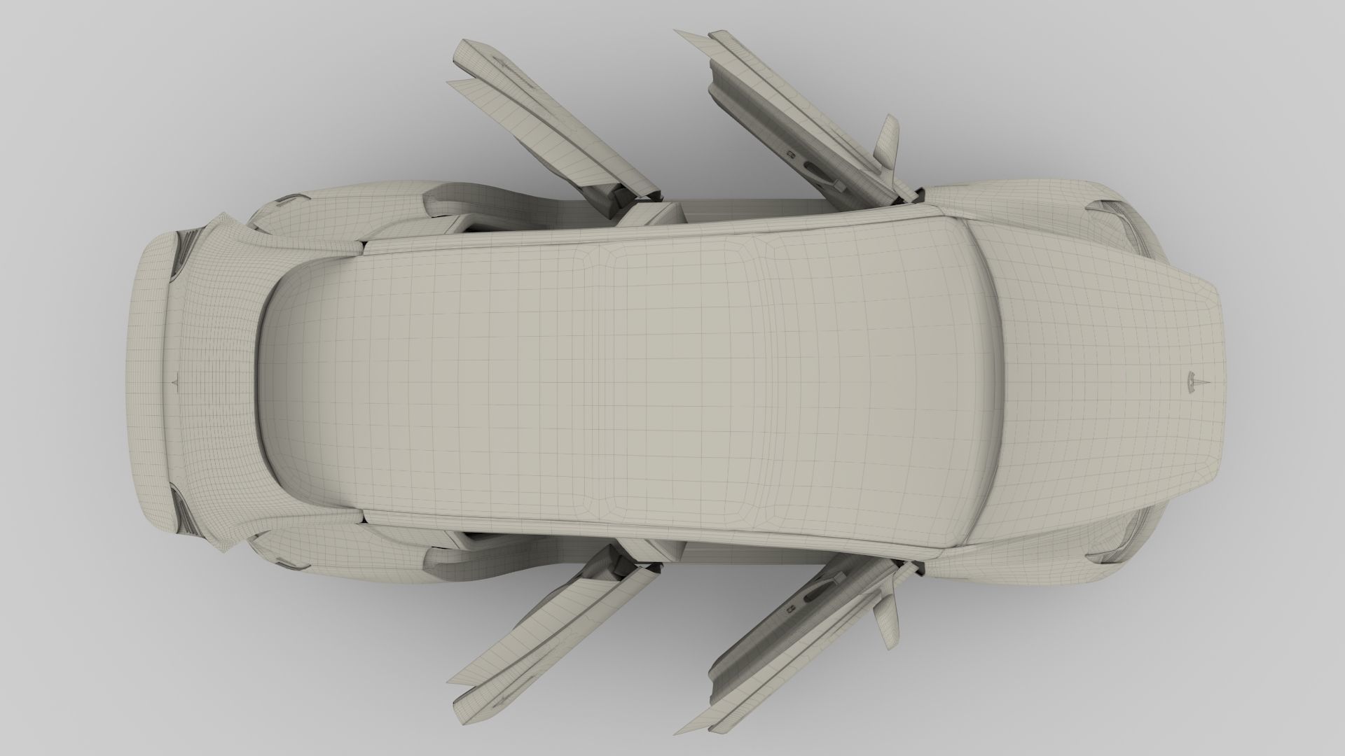 Tesla Model 3 with interior 3D model_57