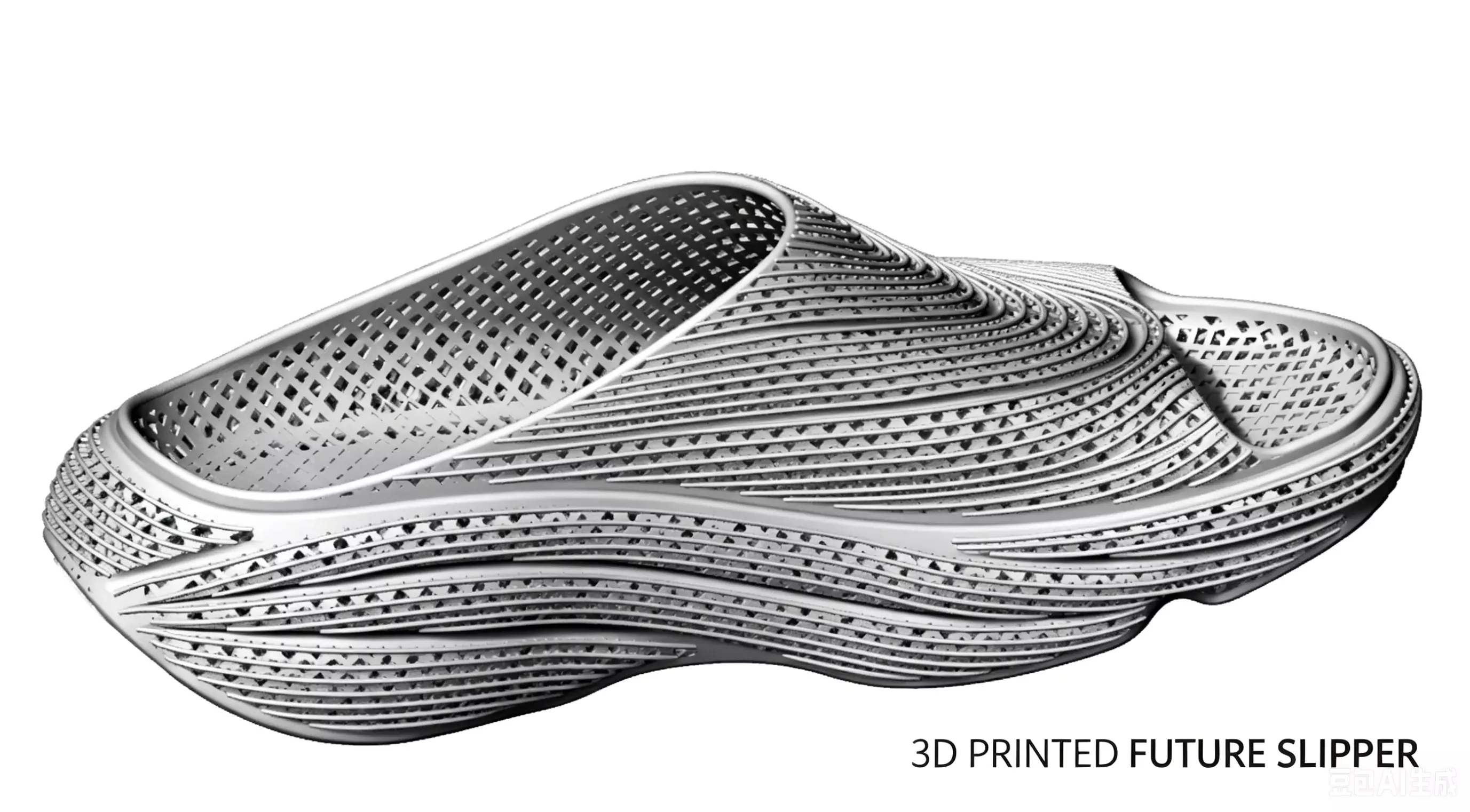 Futuristic 3D Printed Slippers - Ultimate Breathable Comfort 3D print model
