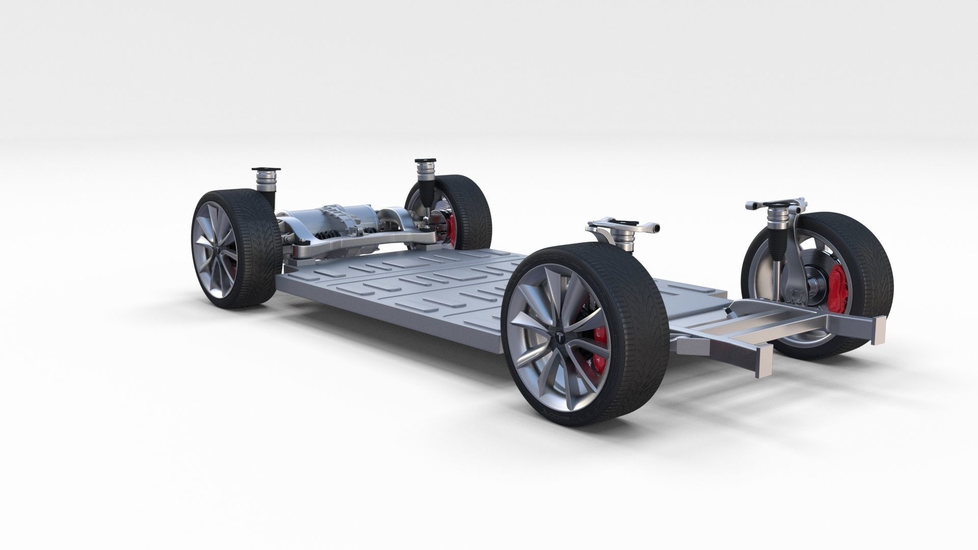 Tesla Model 3 Chassis 3D model_5