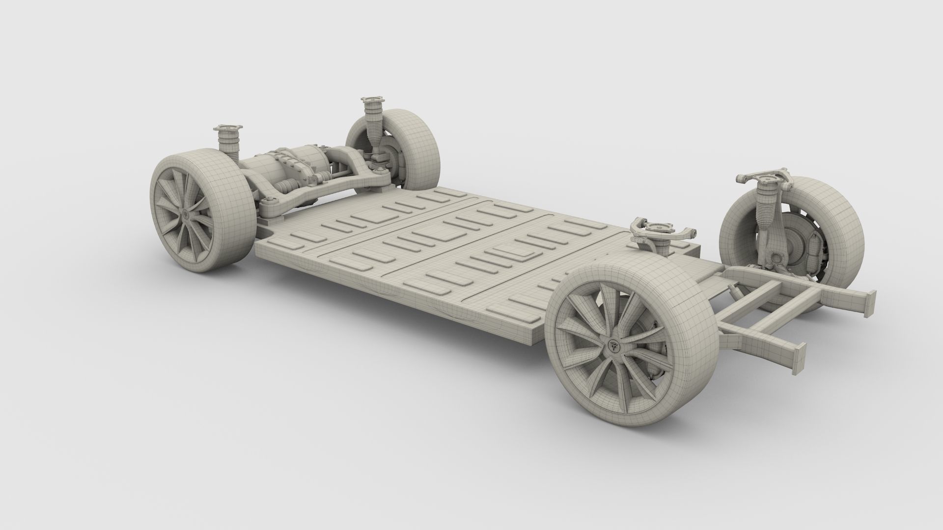 Tesla Model 3 Chassis 3D model_17