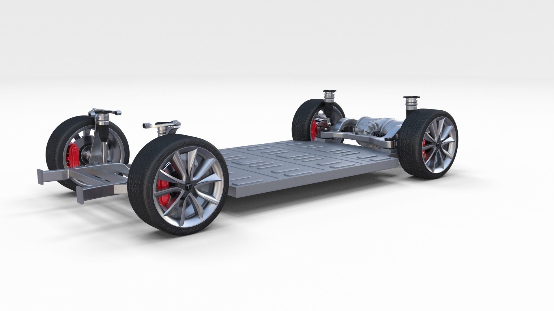 Tesla Model 3 Chassis 3D model_24