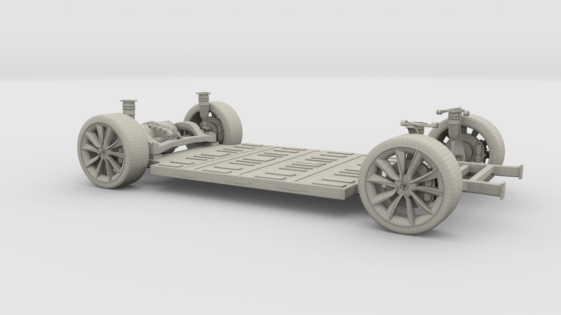 Tesla Model 3 Chassis 3D model_16