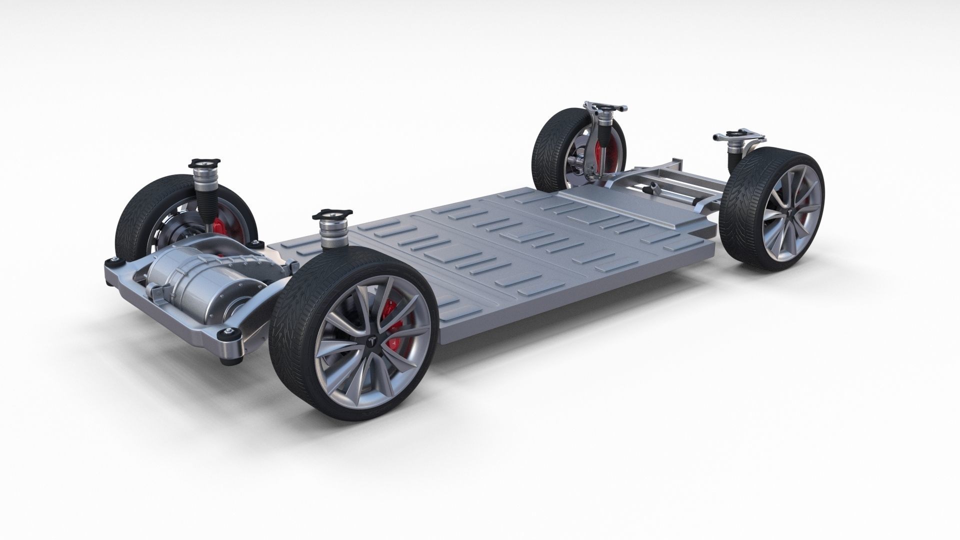 Tesla Model 3 Chassis 3D model_11