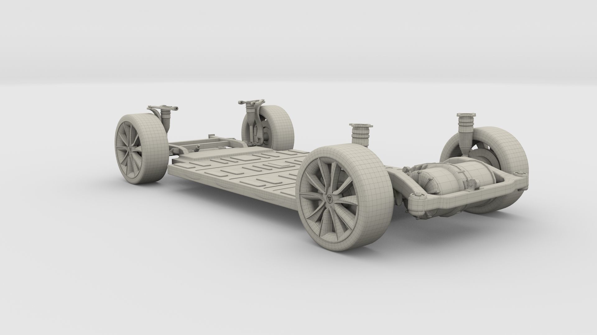 Tesla Model 3 Chassis 3D model_22