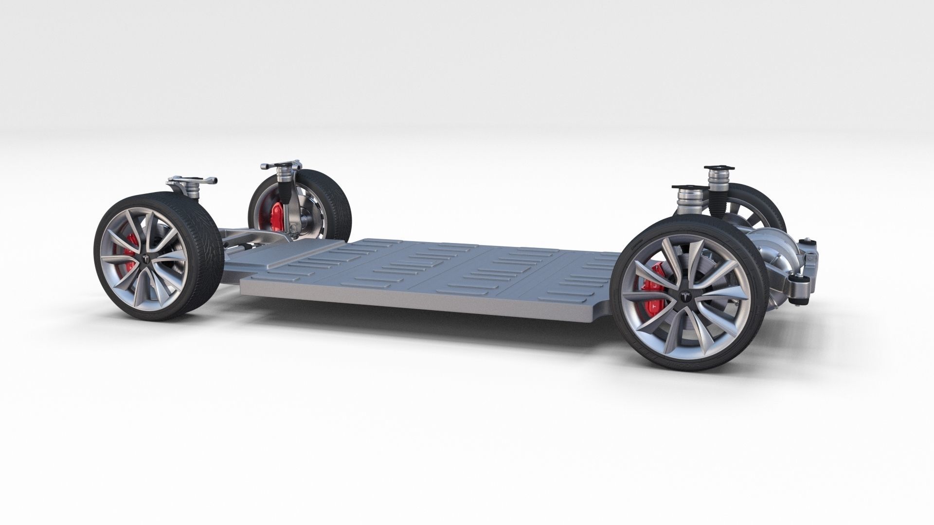Tesla Model 3 Chassis 3D model_1