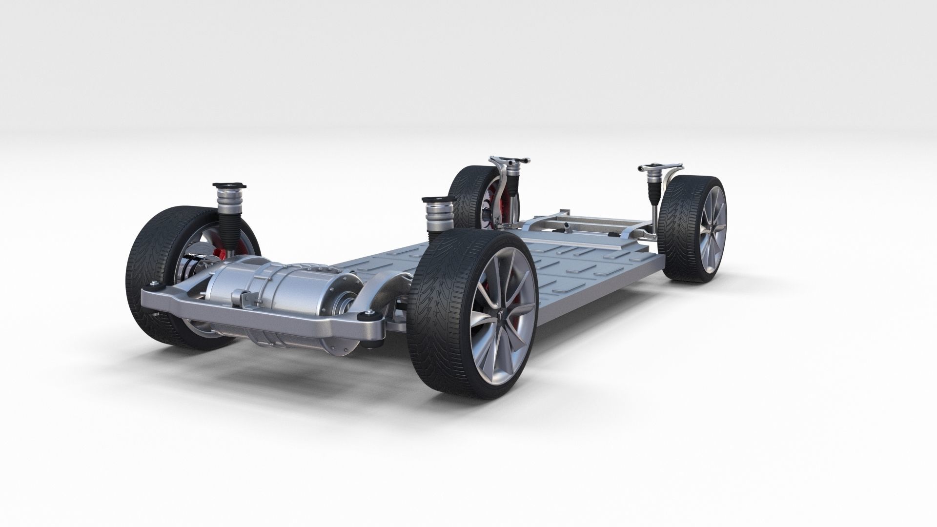 Tesla Model 3 Chassis 3D model_2