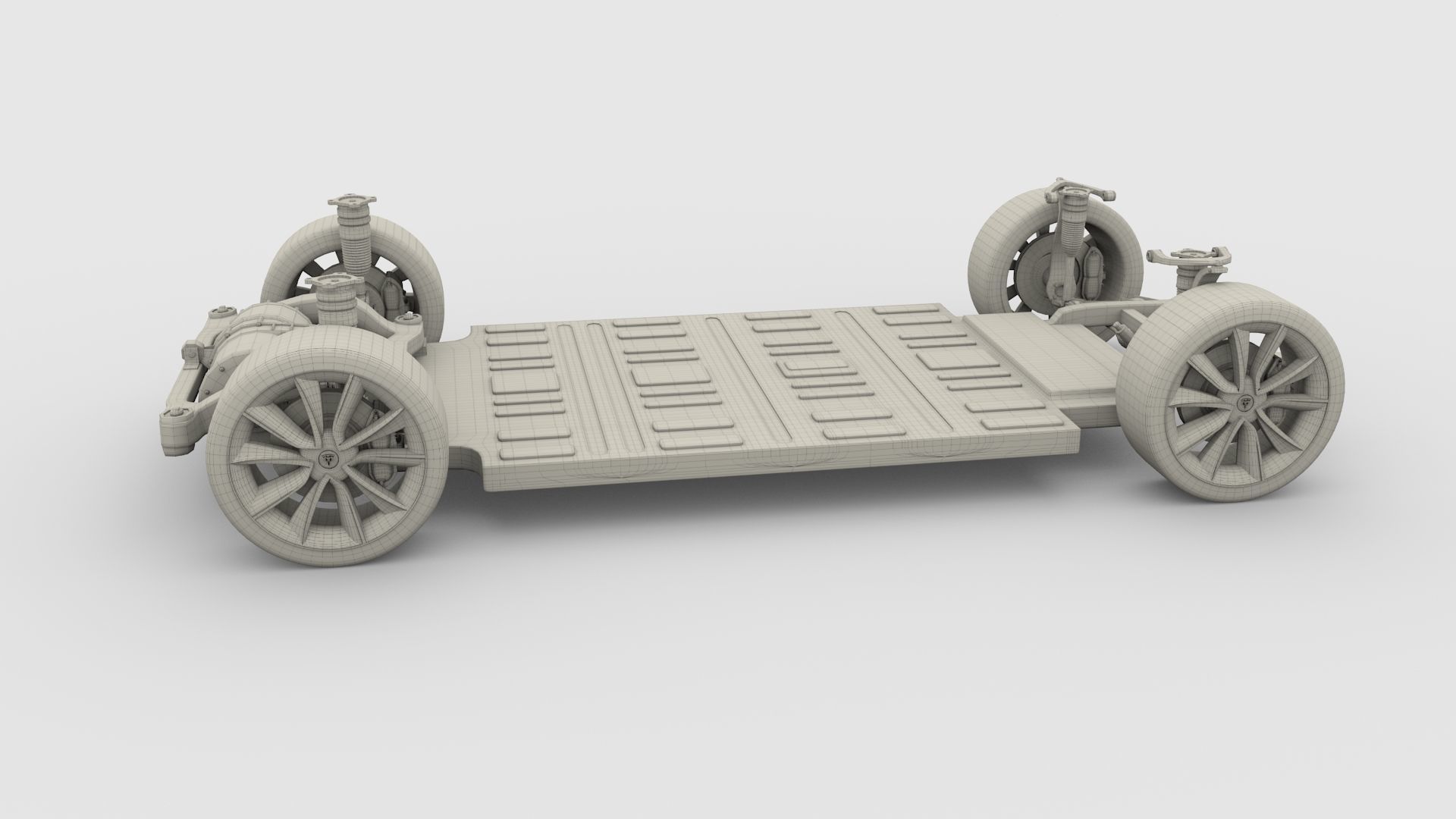 Tesla Model 3 Chassis 3D model_15