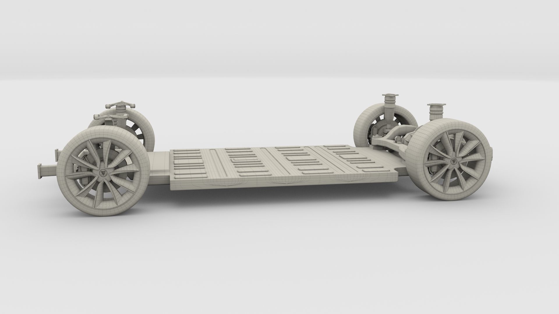 Tesla Model 3 Chassis 3D model_13