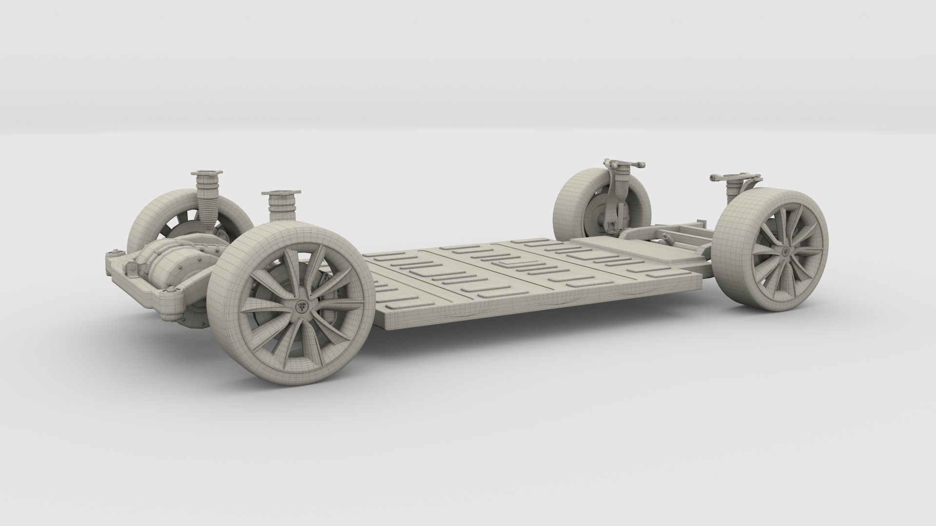 Tesla Model 3 Chassis 3D model_25