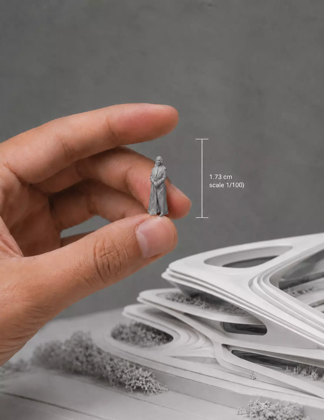 BRING ZAHA HADID to your Scale Model 3D print model