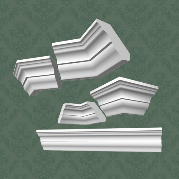 Crown Moulding Kit 4 3D model_5