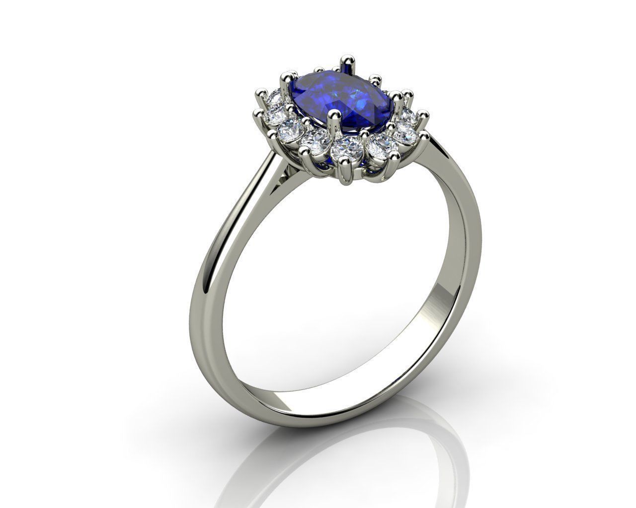 Princess Diana Ring 3D print model_1