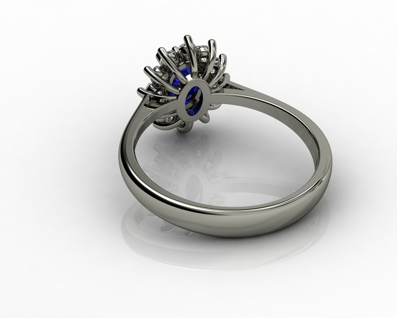 Princess Diana Ring 3D print model_4