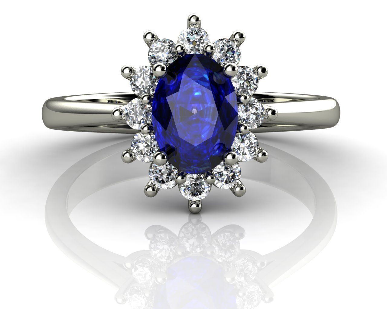 Princess Diana Ring 3D print model_2