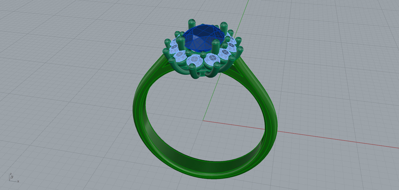 Princess Diana Ring 3D print model_5