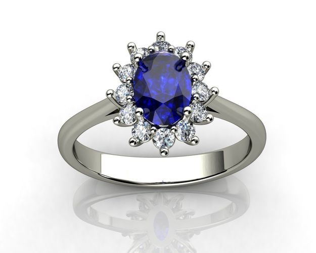 Princess Diana Ring 3D print model