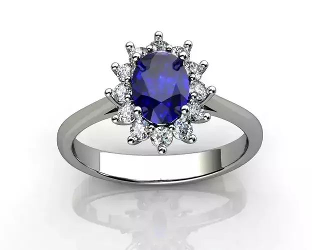 Princess Diana Ring 3D print model