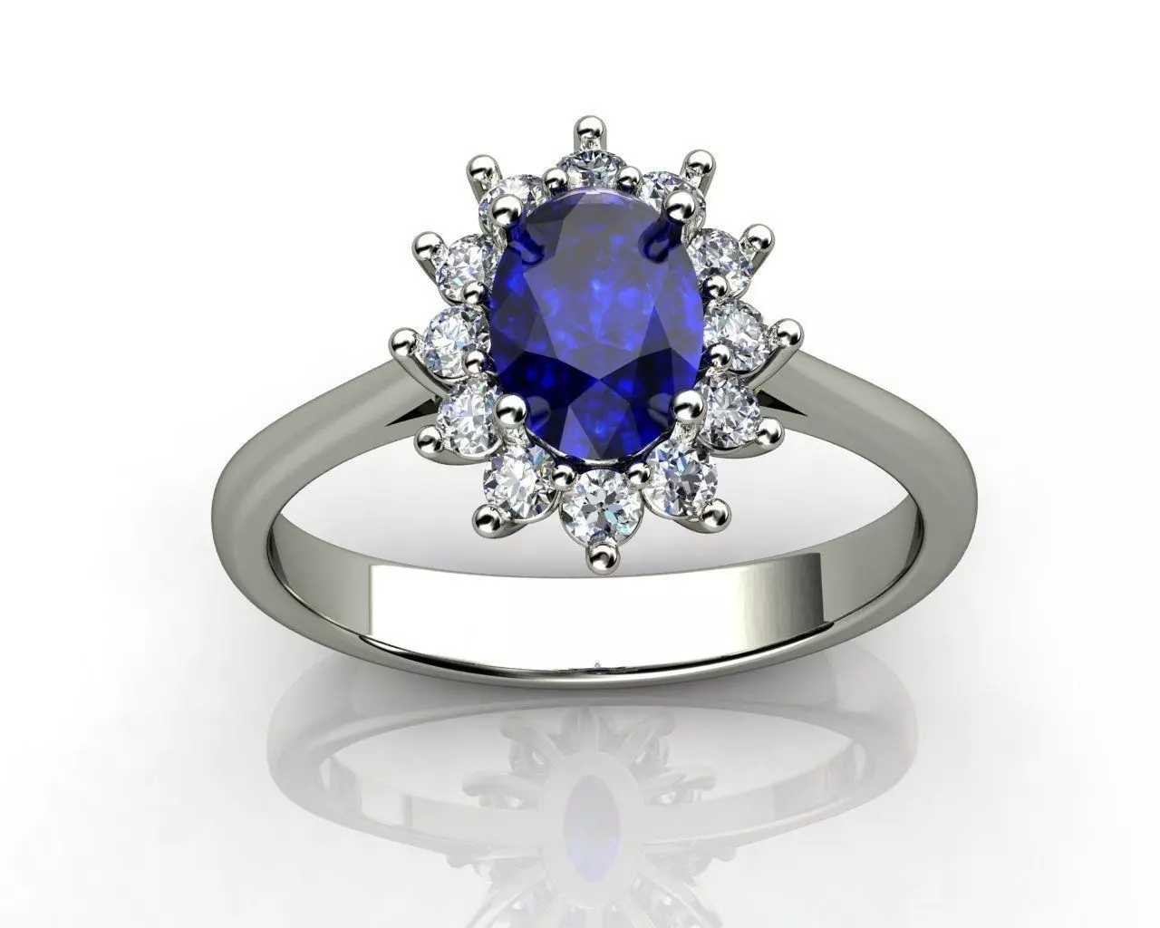 Princess Diana Ring 3D print model_0