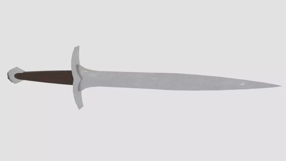 Frodo Sword Sting Low-poly 3D model_0