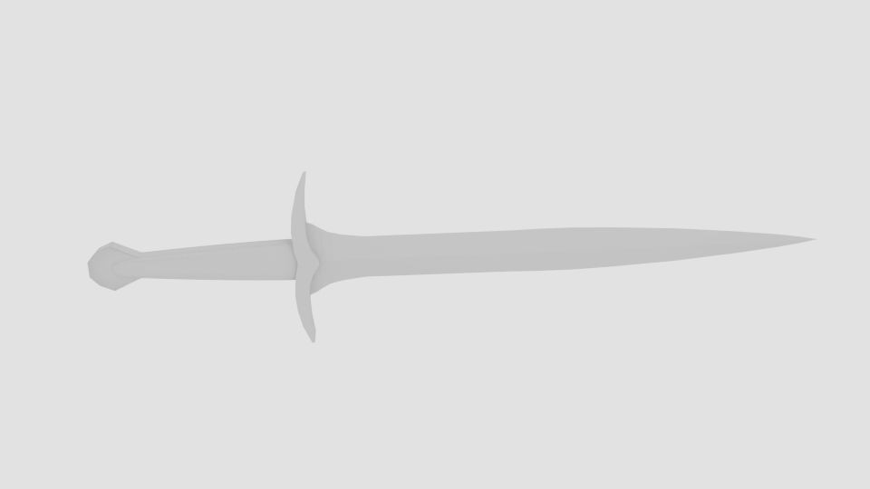 Frodo Sword Sting Low-poly 3D model_4