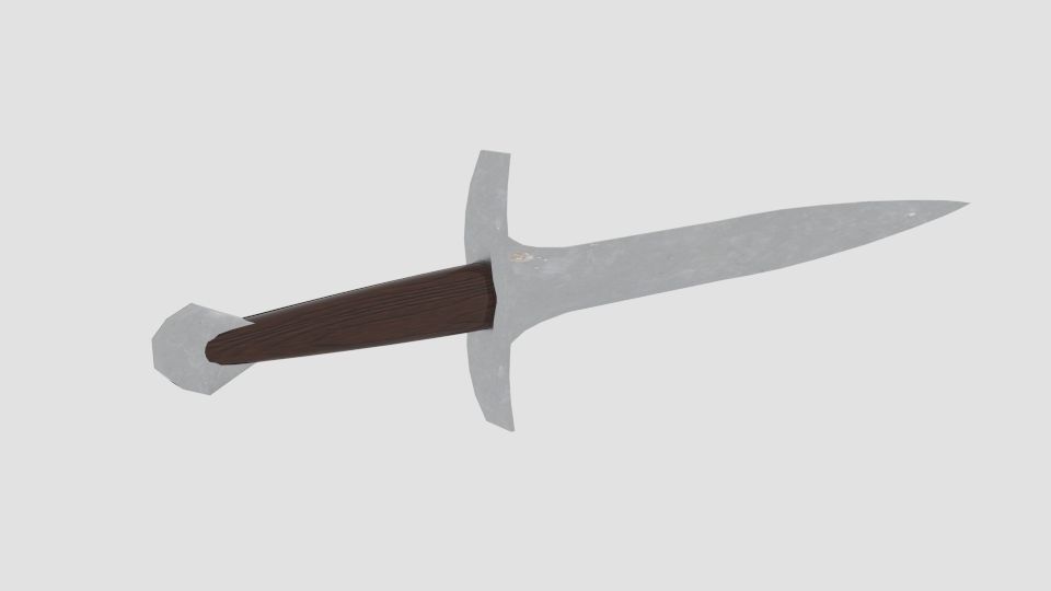 Frodo Sword Sting Low-poly 3D model_1