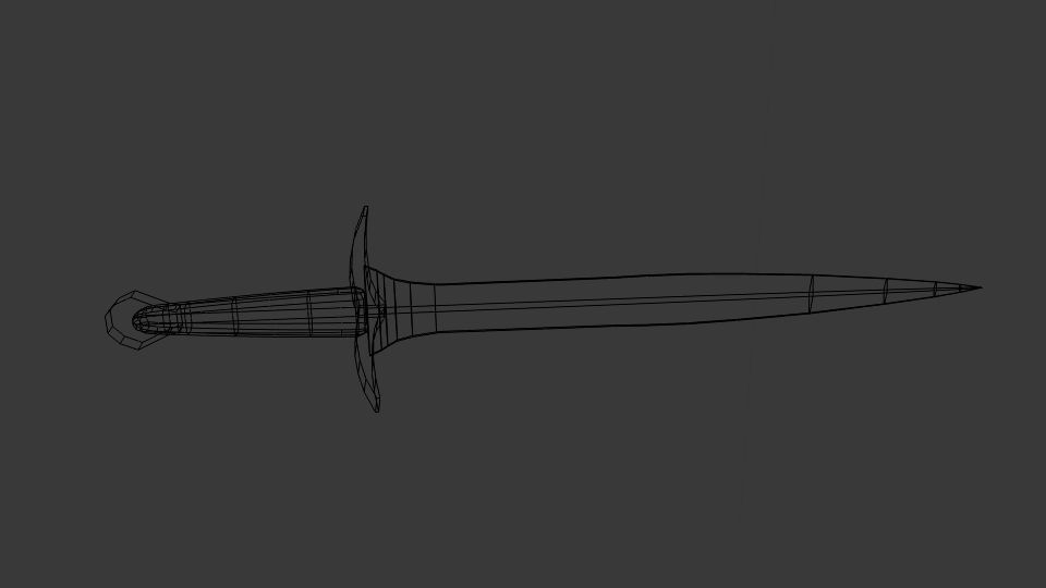 Frodo Sword Sting Low-poly 3D model_5