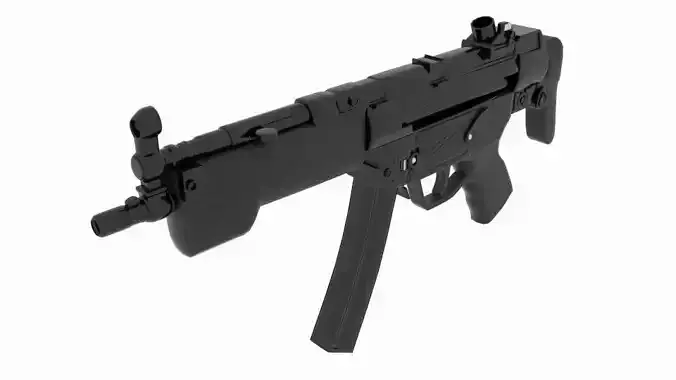 MP-5A3 gun 3D model
