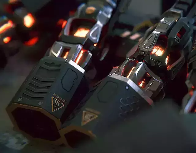 Energy Core and Case Low-poly 3D model