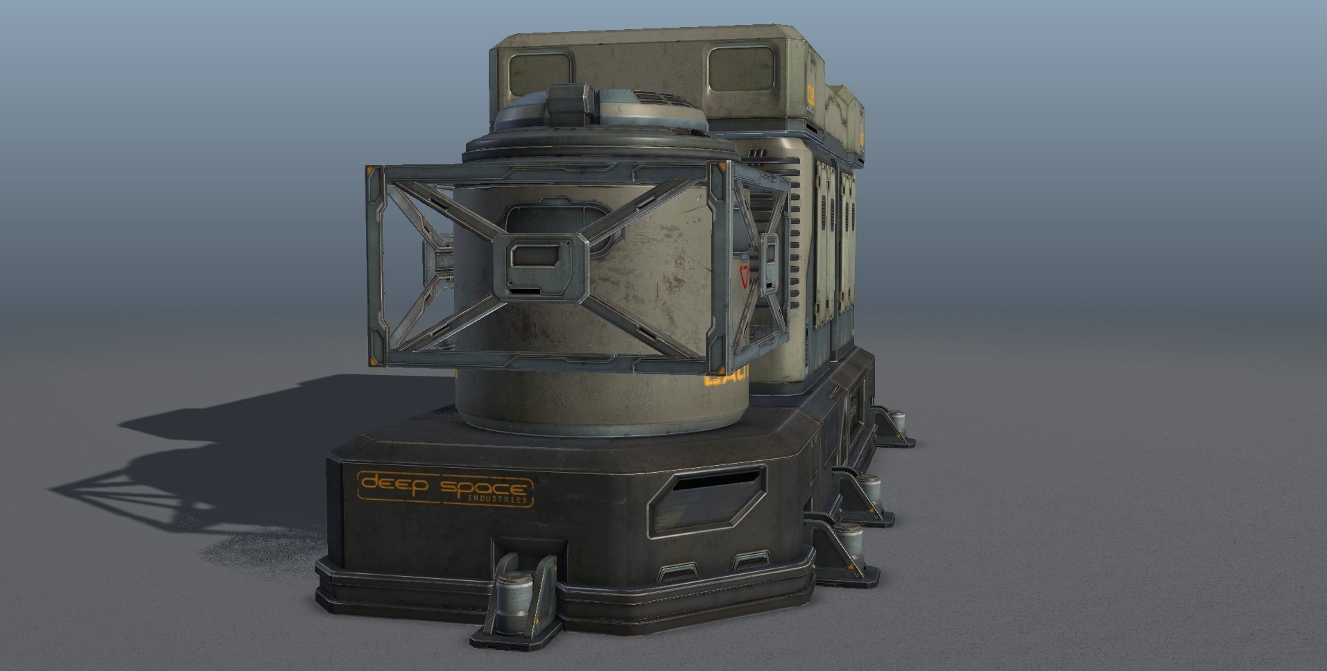 Sci-Fi Facility 01 - game model Low-poly 3D model_14