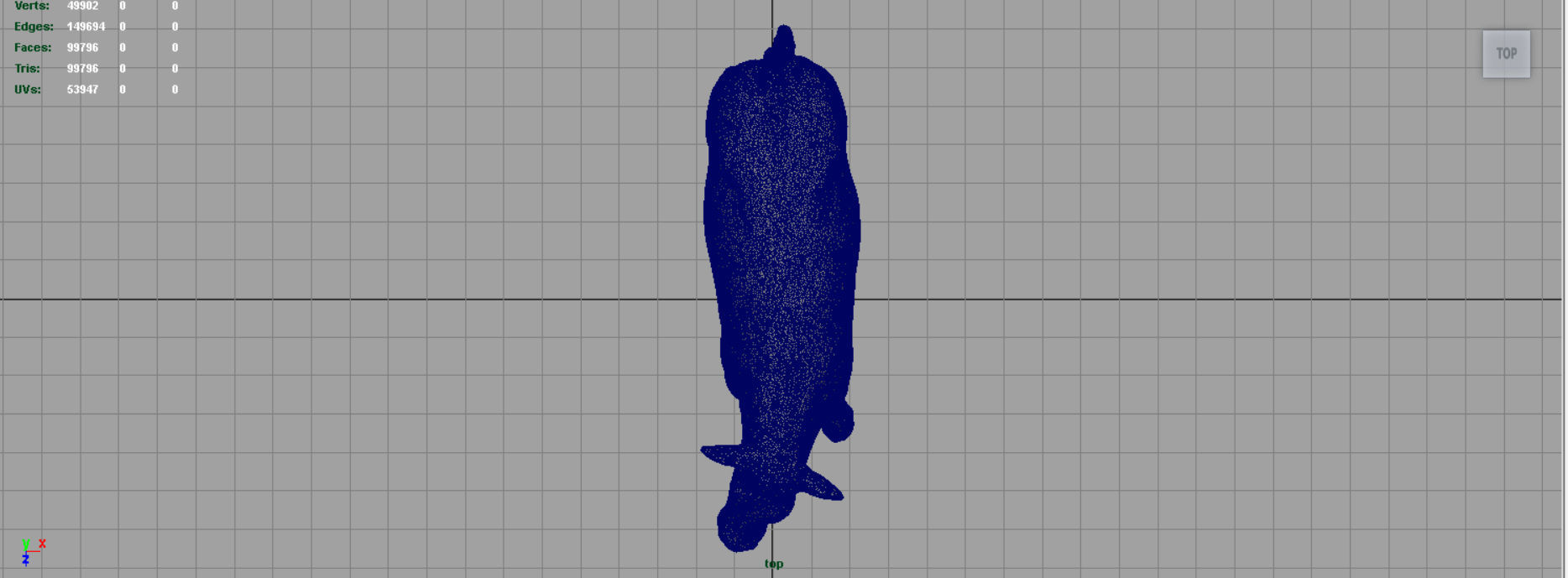 Cow 2 Low-poly 3D model_12