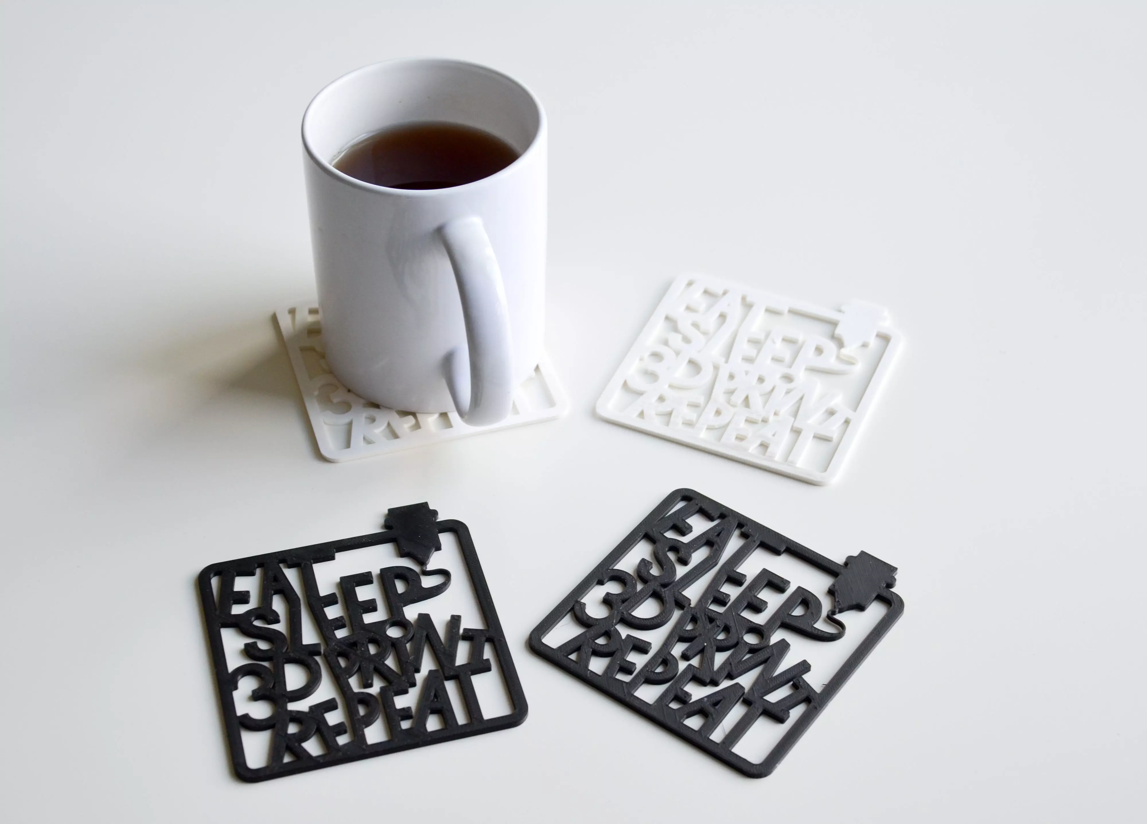 eat sleep 3dPrint repaeat Free 3D print model