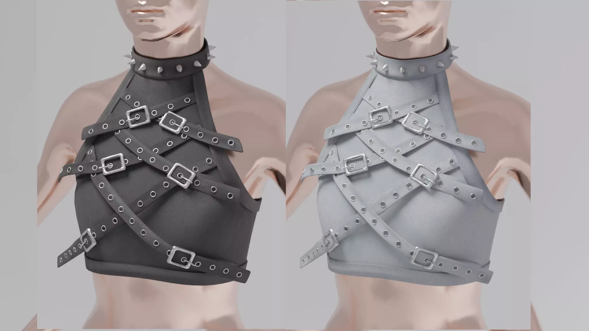 Gothic Garment Top 3D model